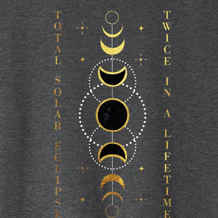 Total Solar Eclipse Twice In Lifetime April 08 2024 Women's Crop Top Tee