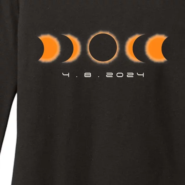 Total Solar Eclipse 2024 Solar Eclipse Lovers Womens CVC Long Sleeve Shirt