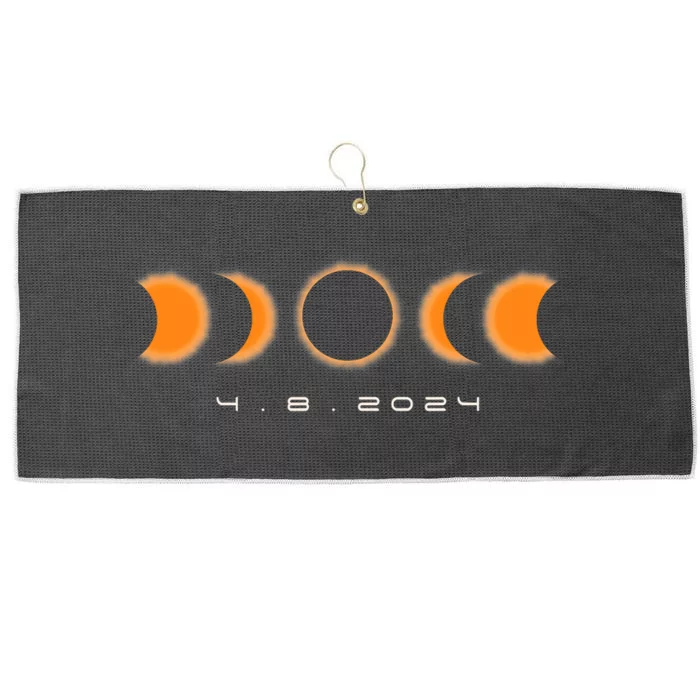 Total Solar Eclipse 2024 Solar Eclipse Lovers Large Microfiber Waffle Golf Towel