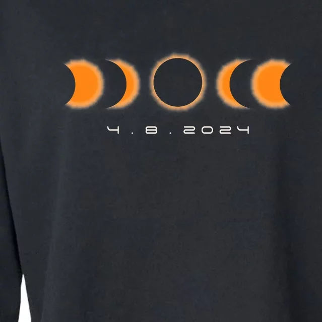 Total Solar Eclipse 2024 Solar Eclipse Lovers Cropped Pullover Crew