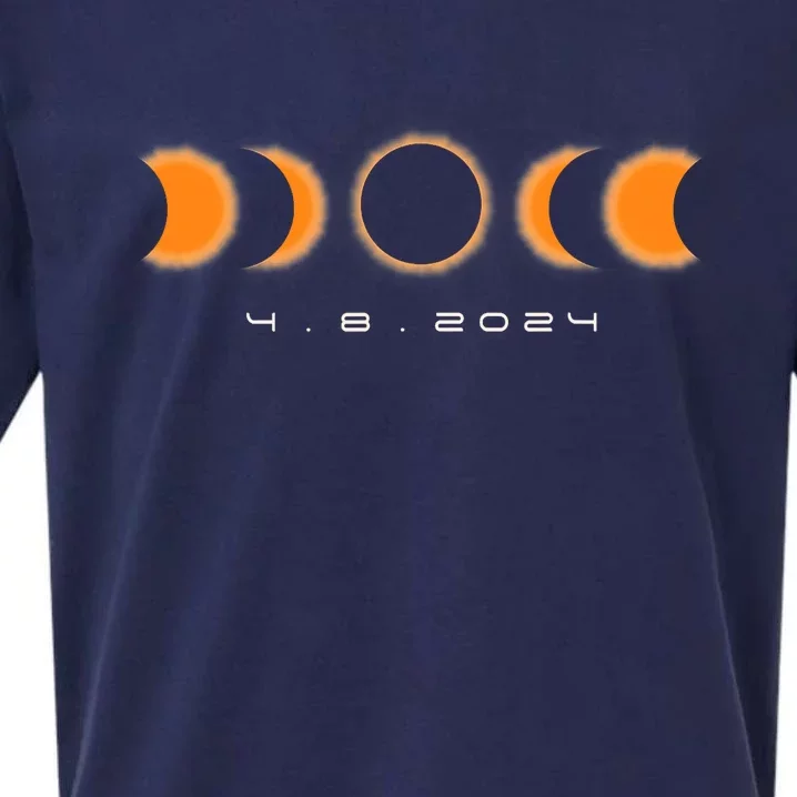 Total Solar Eclipse 2024 Solar Eclipse Lovers Sueded Cloud Jersey T-Shirt