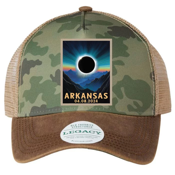 Total Solar Eclipse 2024 Arkansas Legacy Tie Dye Trucker Hat