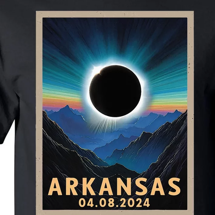 Total Solar Eclipse 2024 Arkansas Tall T-Shirt