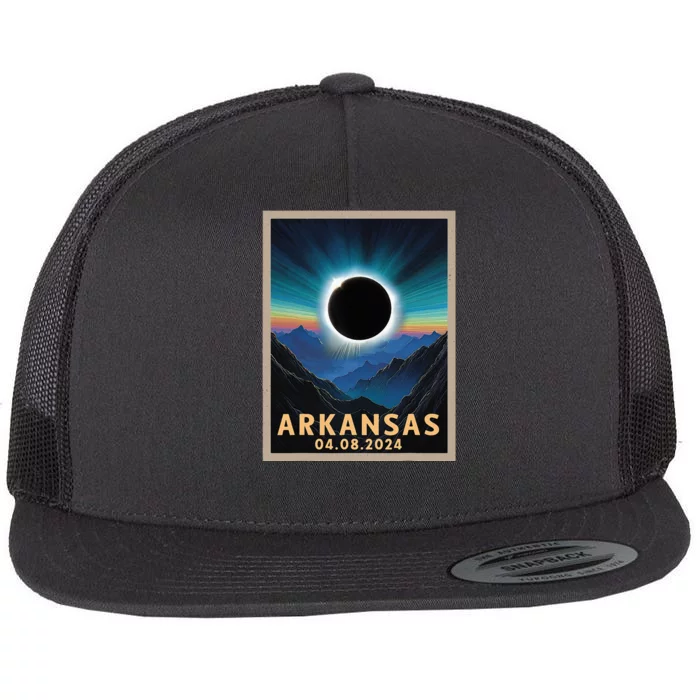 Total Solar Eclipse 2024 Arkansas Flat Bill Trucker Hat