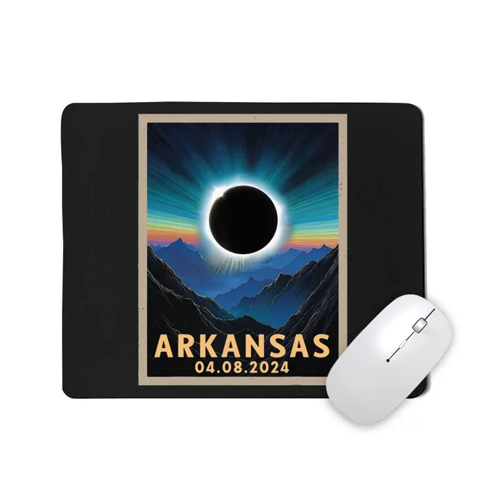 Total Solar Eclipse 2024 Arkansas Mousepad