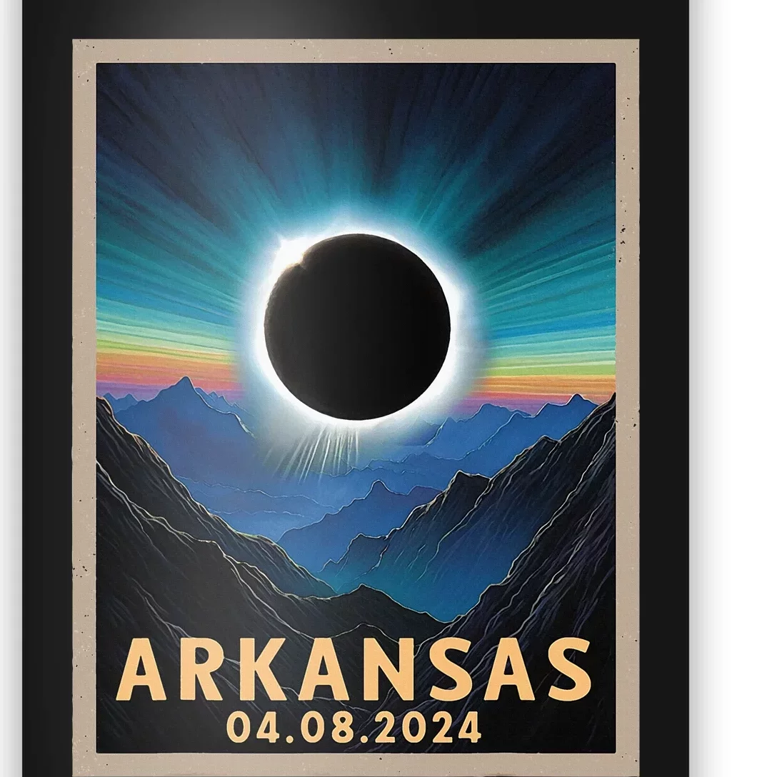 Total Solar Eclipse 2024 Arkansas Poster