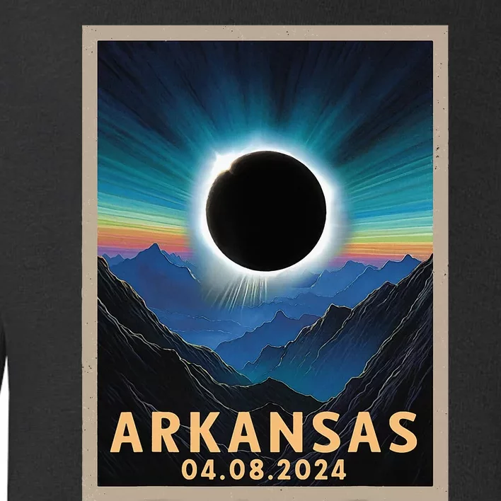 Total Solar Eclipse 2024 Arkansas Toddler Sweatshirt