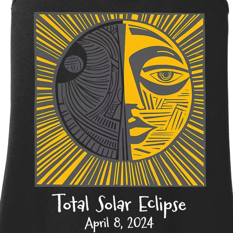 Total Solar Eclipse April 8 2024 Ladies Essential Tank