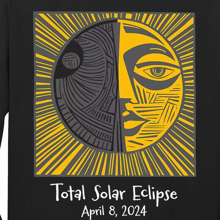 Total Solar Eclipse April 8 2024 Tall Long Sleeve T-Shirt