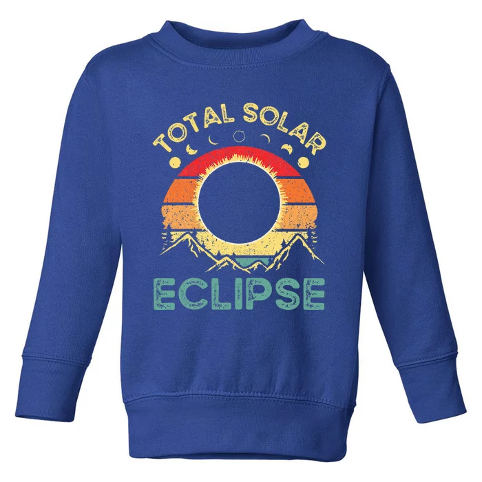 Total Solar Eclipse 4.08.24 Toddler Sweatshirt