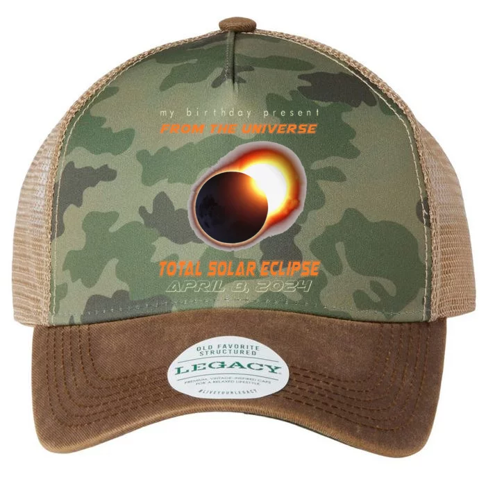 Total Solar Eclipse Apr 8 2024 Birthday Legacy Tie Dye Trucker Hat