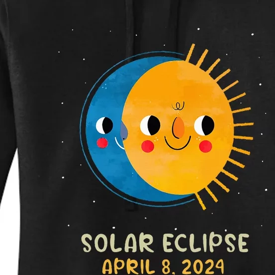 Total Solar Eclipse 2024 Cute Solar Eclipse Women's Pullover Hoodie