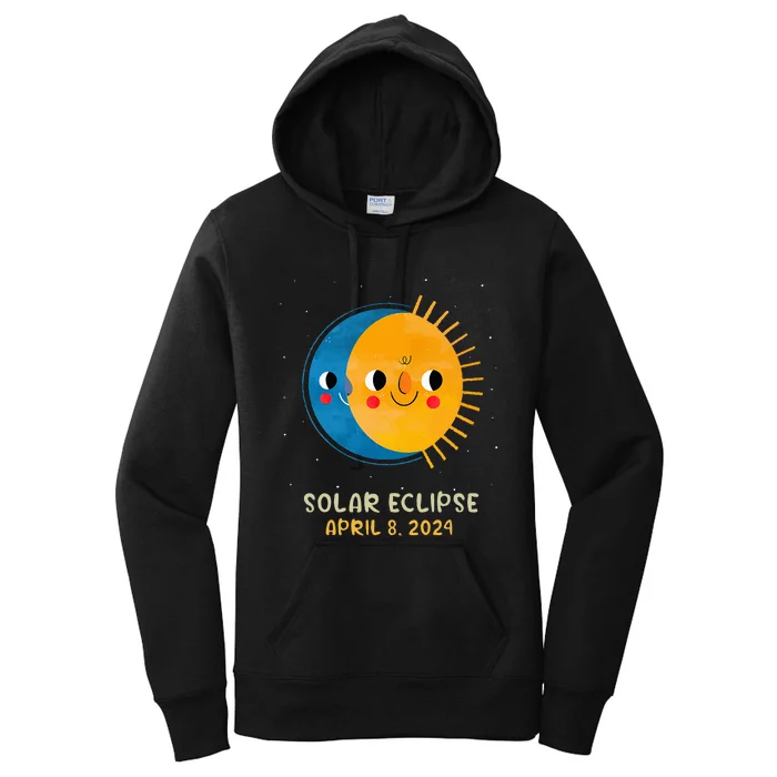 Total Solar Eclipse 2024 Cute Solar Eclipse Women's Pullover Hoodie