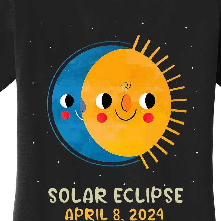 Total Solar Eclipse 2024 Cute Solar Eclipse Women's T-Shirt