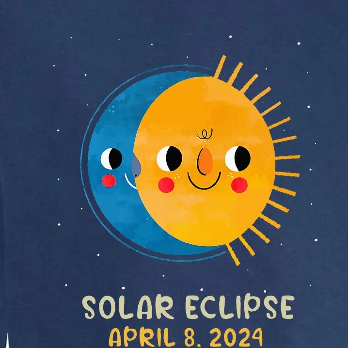 Total Solar Eclipse 2024 Cute Solar Eclipse Garment-Dyed Sweatshirt