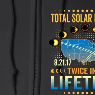 Total Solar Eclipse 2024 Sun Is Getting Mooned Design Twice In A Lifetime Full Zip Hoodie