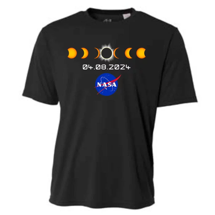 Total Solar Eclipse 2024 Totality Astronomy Cooling Performance Crew T-Shirt