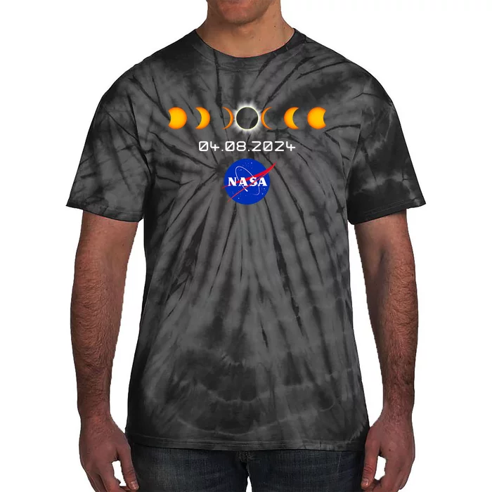 Total Solar Eclipse 2024 Totality Astronomy Tie-Dye T-Shirt