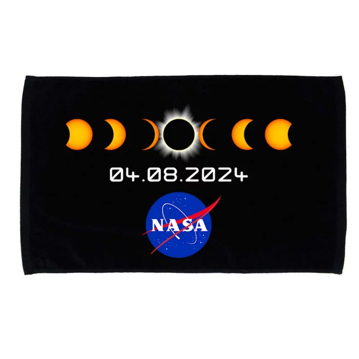 Total Solar Eclipse 2024 Totality Astronomy Microfiber Hand Towel