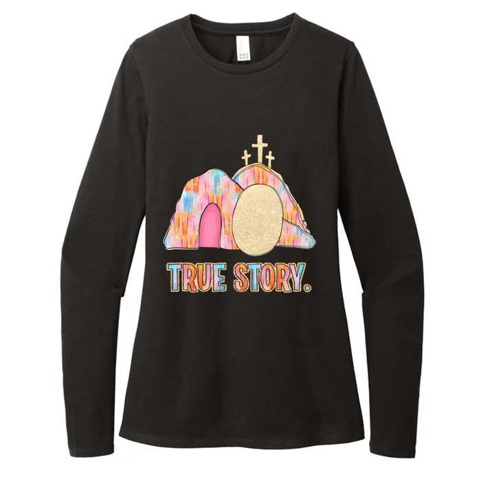 True Story Easter Womens CVC Long Sleeve Shirt