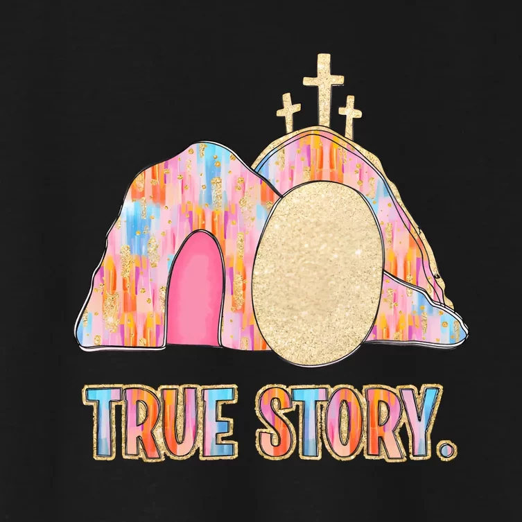 True Story Easter Women's Crop Top Tee