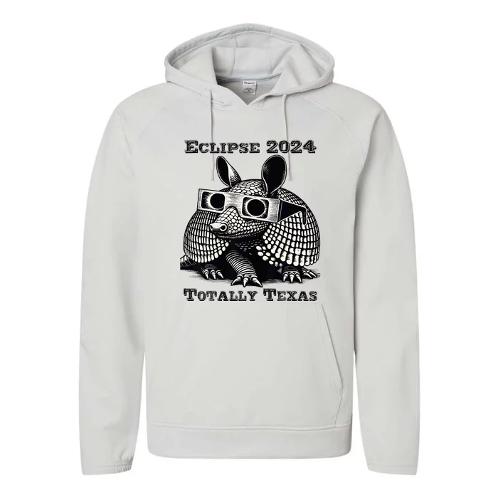 Total Solar Eclipse 2024 Totally Texas Performance Fleece Hoodie