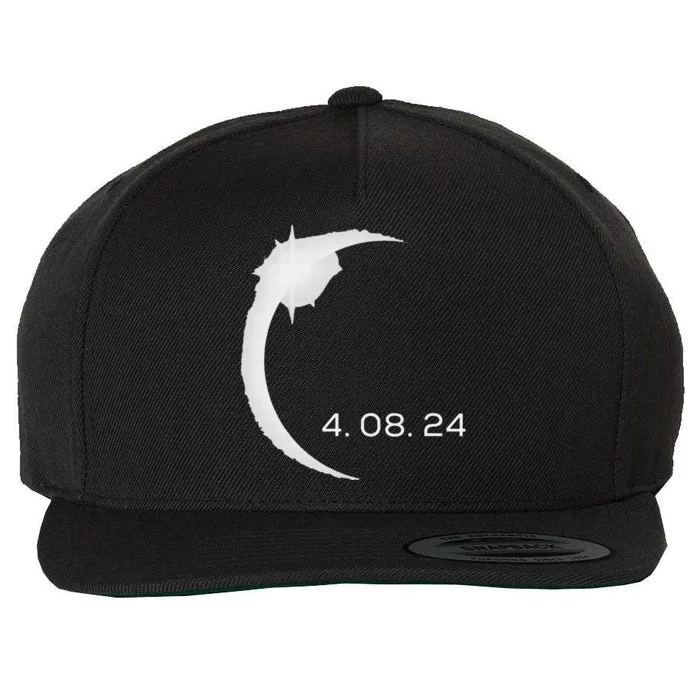 Total Solar Eclipse Spring April 8th 2024 America Totality Wool Snapback Cap