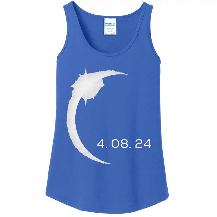 Total Solar Eclipse Spring April 8th 2024 America Totality Ladies Essential Tank