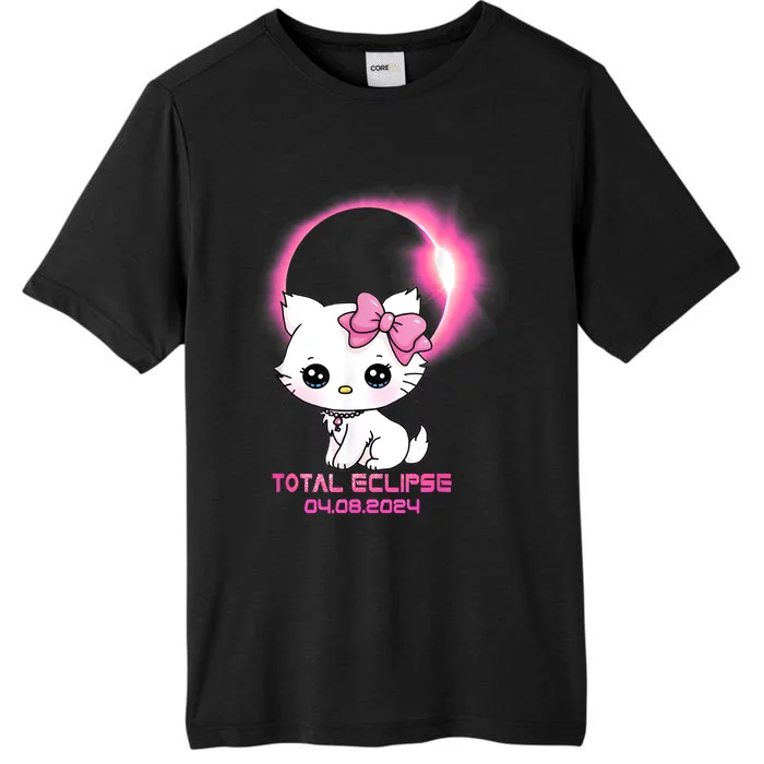 Total Solar Eclipse April 8 2024 Cat Boy Girl Funny ChromaSoft Performance T-Shirt