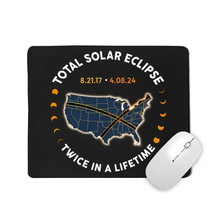 Total Solar Eclipse 2024 Twice In A Lifetime Mousepad