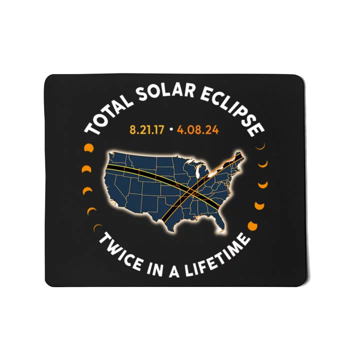 Total Solar Eclipse 2024 Twice In A Lifetime Mousepad