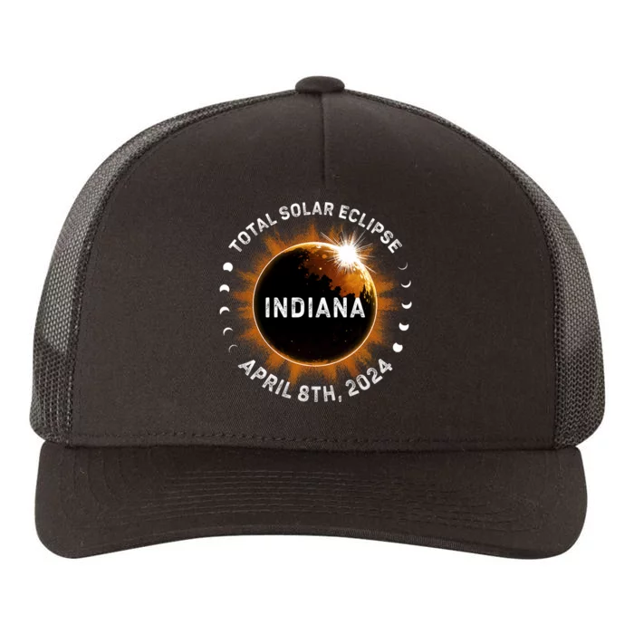 Total Solar Eclipse Path Of Totality April 8th 2024 Indiana Yupoong Adult 5-Panel Trucker Hat