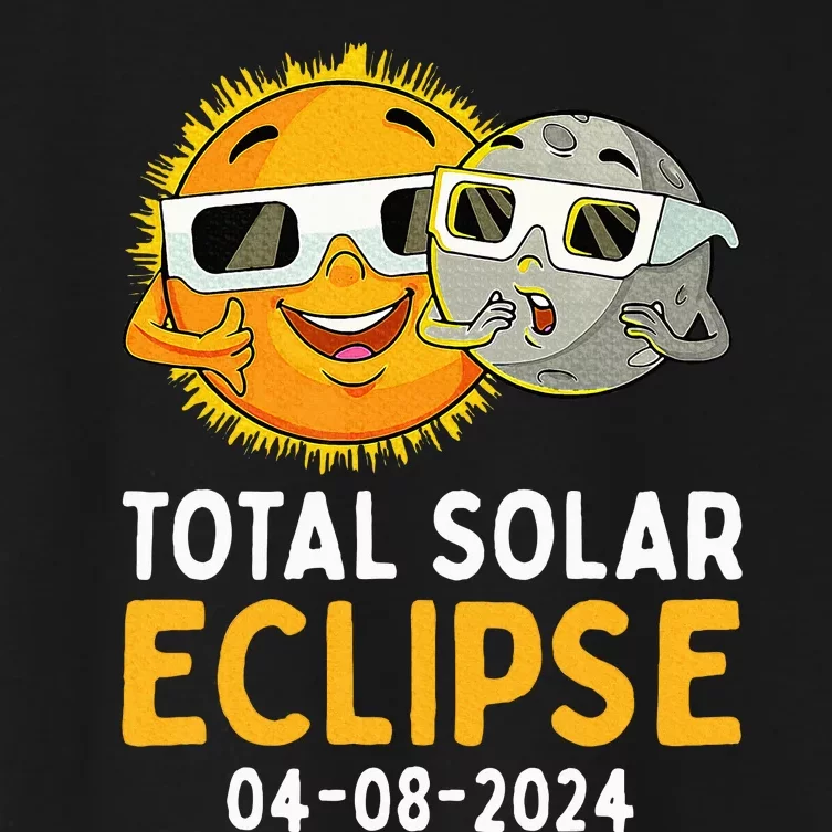 Total Solar Eclipse April 8 2024 Women's Crop Top Tee