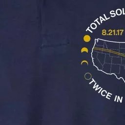 Total Solar Eclipse Twice In A Lifetime Aug 21 2017 April 08 2024 Softstyle Adult Sport Polo