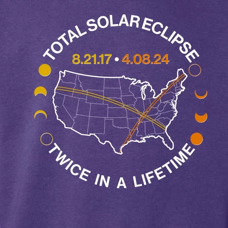 Total Solar Eclipse Twice In A Lifetime Aug 21 2017 April 08 2024 Toddler Hoodie