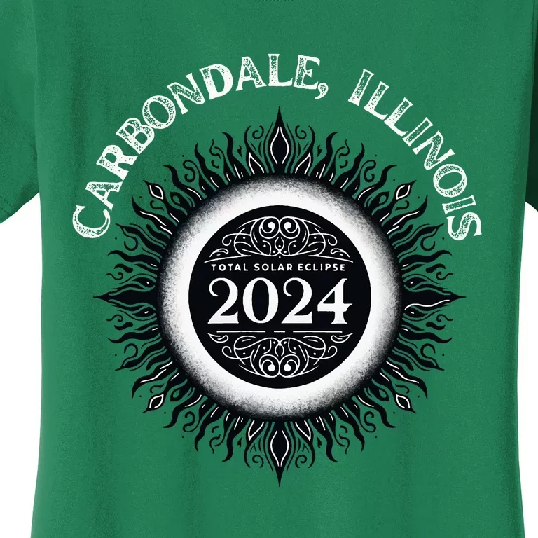 Total Solar Eclipse 04.08.24 Carbondale Illinois Women's T-Shirt