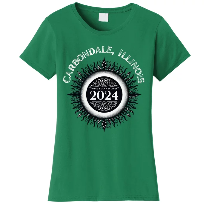 Total Solar Eclipse 04.08.24 Carbondale Illinois Women's T-Shirt