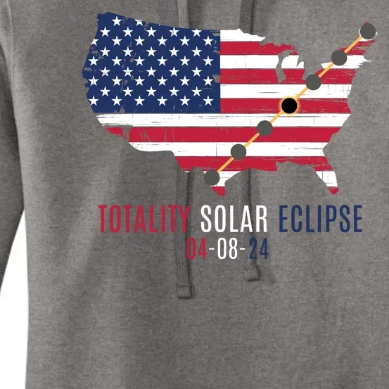 Total Solar Eclipse 2024 April 8 2024 Rare Celestial Eclipse Totality 2024 Women's Pullover Hoodie