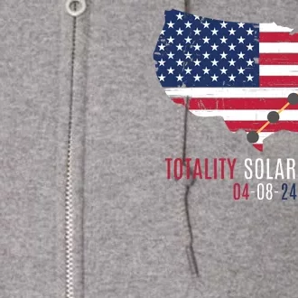 Total Solar Eclipse 2024 April 8 2024 Rare Celestial Eclipse Totality 2024 Full Zip Hoodie