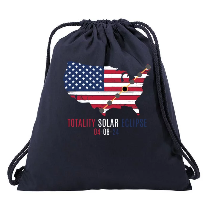 Total Solar Eclipse 2024 April 8 2024 Rare Celestial Eclipse Totality 2024 Drawstring Bag