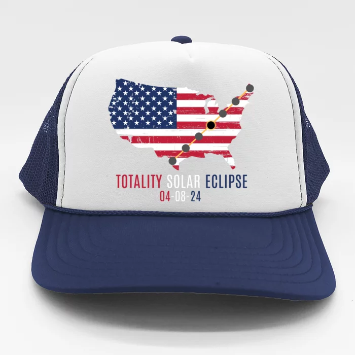 Total Solar Eclipse 2024 April 8 2024 Rare Celestial Eclipse Totality 2024 Trucker Hat