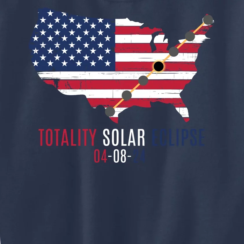 Total Solar Eclipse 2024 April 8 2024 Rare Celestial Eclipse Totality 2024 Kids Sweatshirt