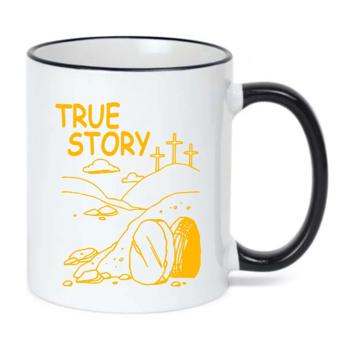 True Story Easter Christian Empty Tomb Jesus Is Risen Church Gift Black Color Changing Mug