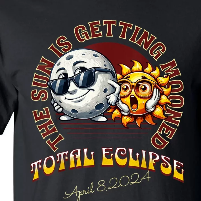 Total Solar Eclipse Chase 2024 Sun Is Getting Mooned Tall T-Shirt