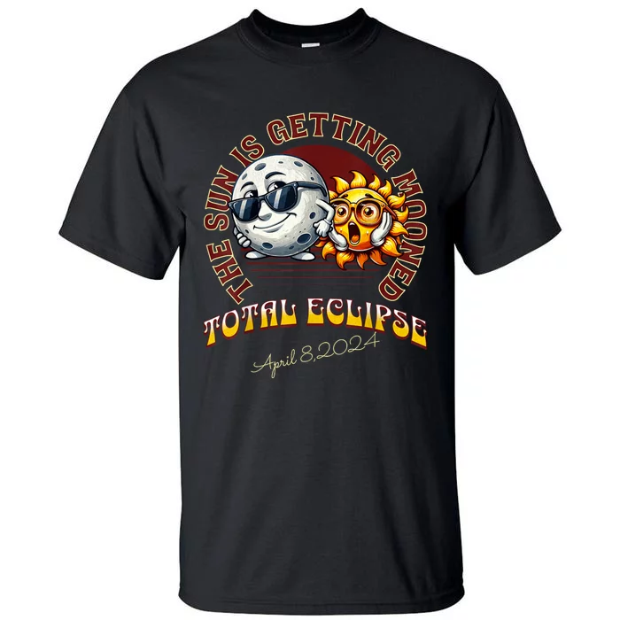 Total Solar Eclipse Chase 2024 Sun Is Getting Mooned Tall T-Shirt