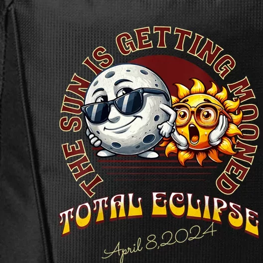 Total Solar Eclipse Chase 2024 Sun Is Getting Mooned City Backpack