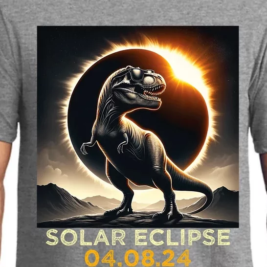 Total Solar Eclipse Trex April 8 2024 America Solar Eclipse Pajama Set