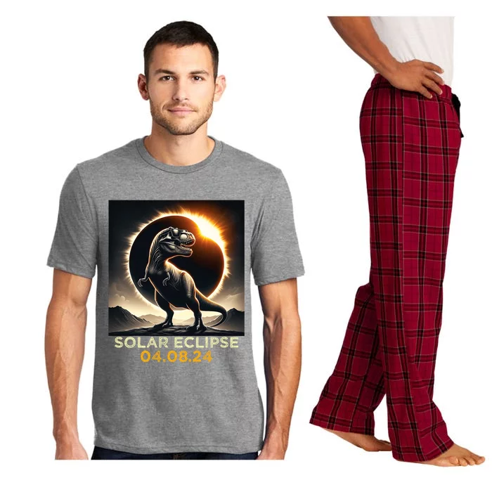 Total Solar Eclipse Trex April 8 2024 America Solar Eclipse Pajama Set