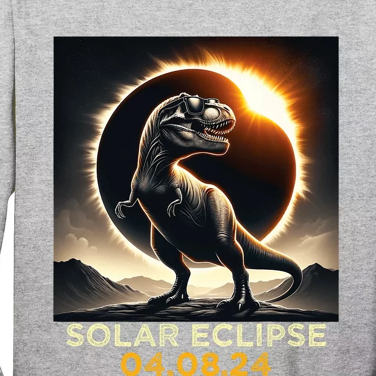 Total Solar Eclipse Trex April 8 2024 America Solar Eclipse Tall Long Sleeve T-Shirt