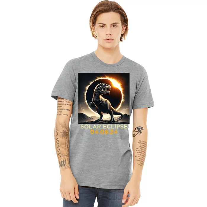 Total Solar Eclipse Trex April 8 2024 America Solar Eclipse Premium T-Shirt